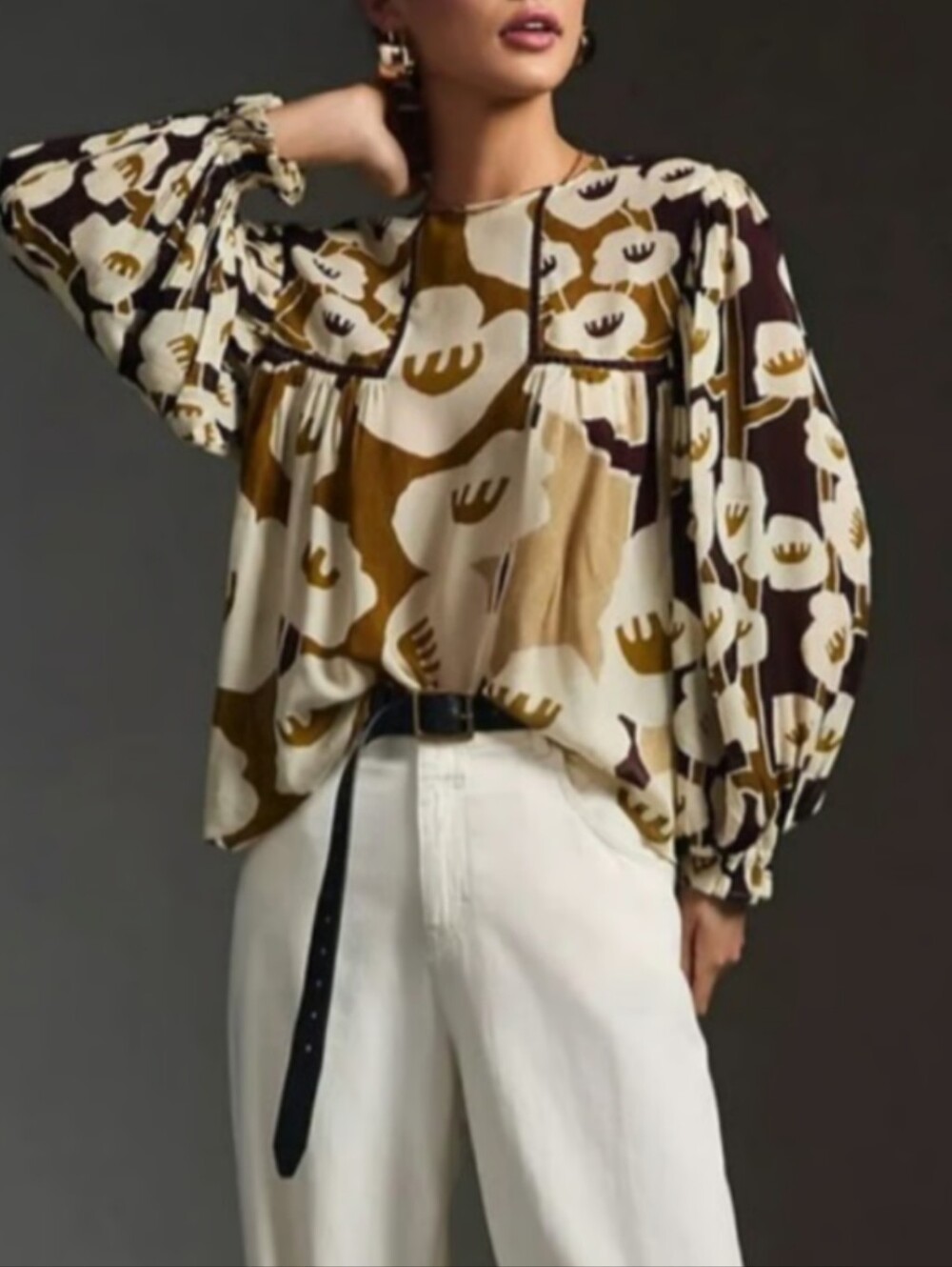 Blank London x Anthropologie MIRANDA PEASANT Top